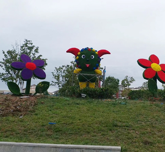 赤峰五色草造型施工